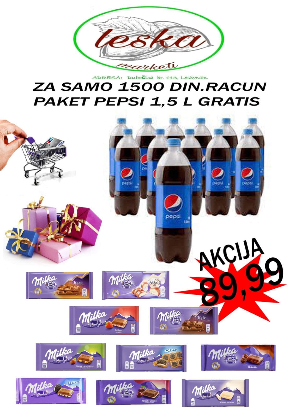 Velika MESEČNA AKCIJA u Leska marketima