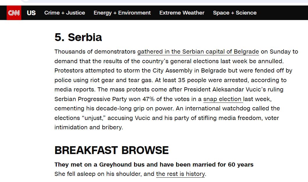 CNN o izborima u Srbiji: Gušenje slobode medija, zastrašivanje birača i podmićivanje