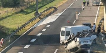 Jedno lice povređeno u saobraćajki na autoputu kod isključenja za Brestovac