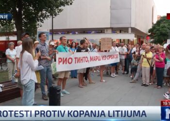Protesti protiv Rio Tinta počeli u Nišu, Vranju i Leskovcu