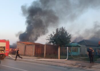 Ponovo požar kod nekadašnje fabrike „Džinsi“ u Leskovcu