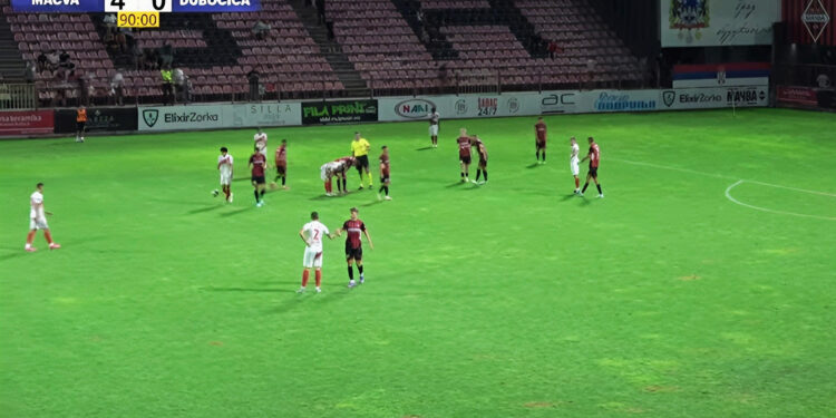 Težak poraz fudbalera Dubočice u Šapcu