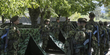Stacionarno logorovanje vojnika na služenju vojnog roka na poligonu „Međa“ kod Leskovca