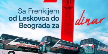 Frenki karta za 1. dinar do Beograda