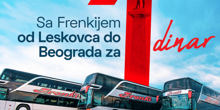 Frenki karta za 1. dinar do Beograda