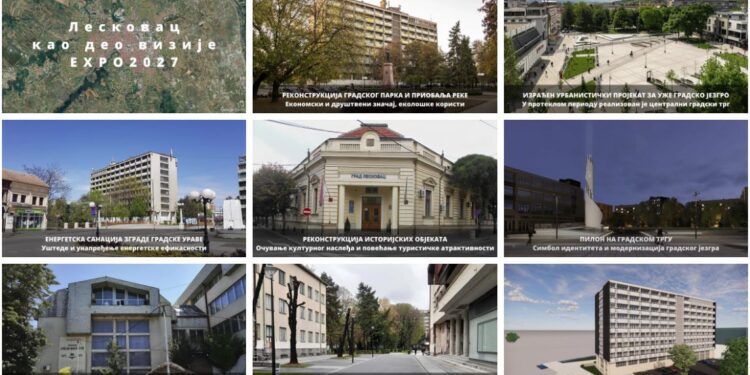 Završetak trga, uređenje keja, Osmospratnice i zgrade muzeja, samo su neki od projekata koje Leskovac pokušava da „progura“ kroz EXPO 2027