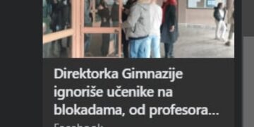 Fejsbuk blokirao podele vesti sa Rešetke o protestima učenika u Leskovcu?!