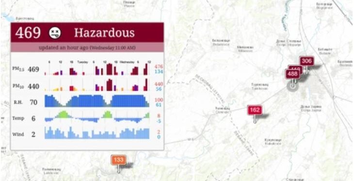 Leskovac od jutros najzagađeniji grad u Srbiji