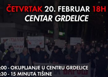 Nova protestna šetnja sutra i u Grdelici