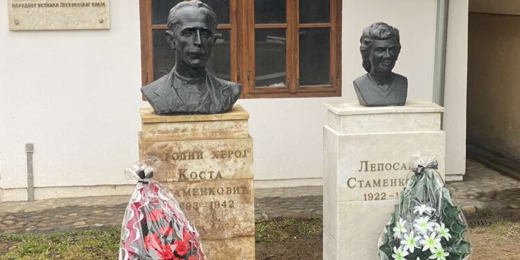 Otkrivena bista Koste Stamenkovića i njegove ćerke Lepše Stamenković