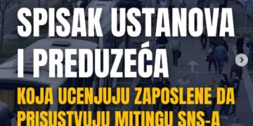 Policiijska uprava i bolnica u Leskovcu na spisku ustanova koje ucenjuju zaposlene da idu na Vučićev miting