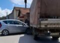 Sudar kamiona i automobila na uglu Ilije Strele i Mlinske ulice