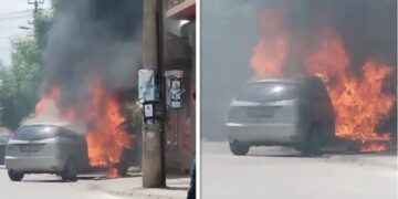 Auto sam krenuo dok je žena bila u mesari, a onda buknuo