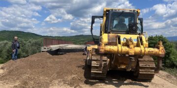 Počeli da se rade prilazni putevi do mosta u Donjem Krajincu