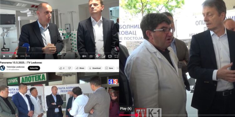 Gradonačelnik slagao da poseti ministara leskovačkoj bolnici nisu prisustvovale lokalne televizije