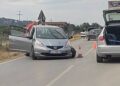 Sudar dva automobila na ulazu u Rudare