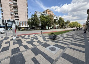 Završen projekat uređenja trotoara na Bulevaru oslobođenja u Leskovcu