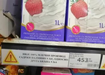 Da li sve trgovine poštuju obavezu označavanja proizvoda koji nisu čisto mlečni, i zašto ne?