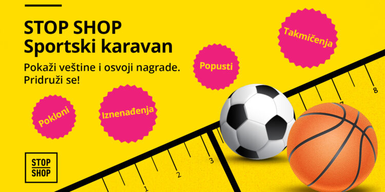 Sportski karavan pun igre, nagrada i porodične zabave stiže u STOP SHOP Leskovac!