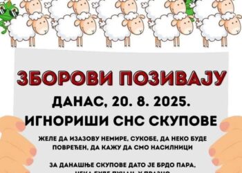 Zborovi pozivaju građane: Ostanite kod kuće, ignorišite SNS skupove