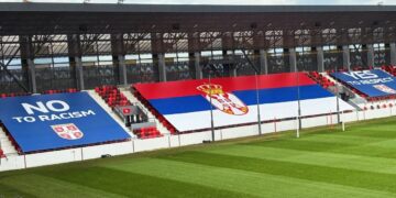 Poruke fer-pleja na tribinama: “Ne rasizmu, da poštovanju” pred duel Srbije i Albanije u Leskovcu