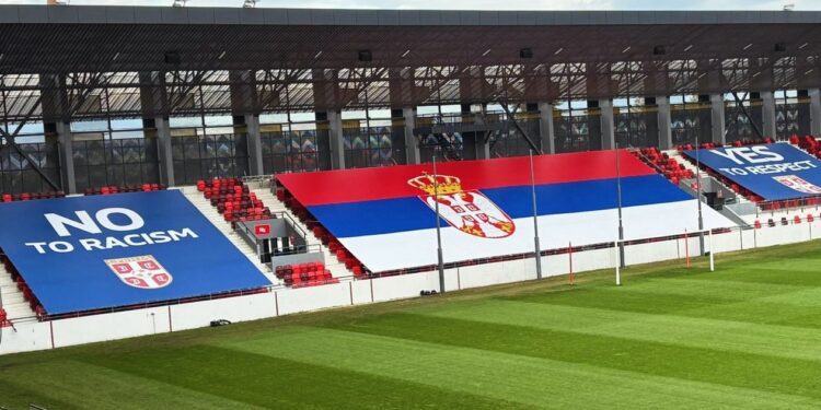 Poruke fer-pleja na tribinama: “Ne rasizmu, da poštovanju” pred duel Srbije i Albanije u Leskovcu