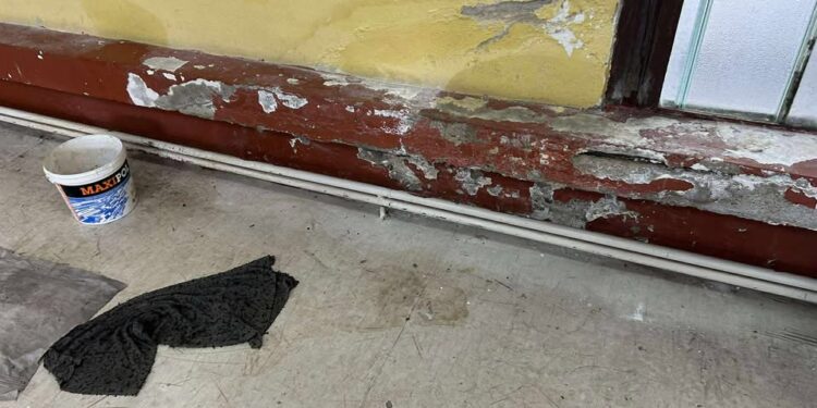 I dok učenici Trgovinske škole u Leskovcu upozoravaju na opasnost od povreda u sali koja prokišnjava, direktorka tvrdi da je bezbedno