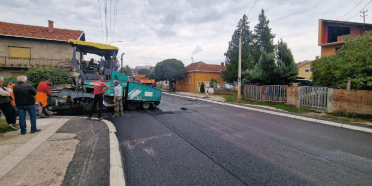 Završena ugradnja asfalta na delu ulice Južnomoravskih brigada