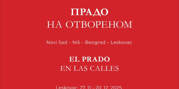 „Prado na otvorenom“ stiže u Leskovac: Svetska umetnost dostupna građanima
