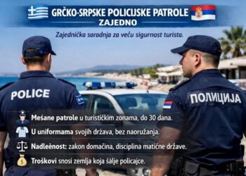 Od letos, u najposećenijim grčkim letovalištima, dežura i srpska policija