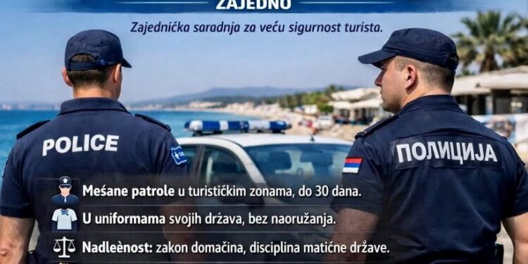 Od letos, u najposećenijim grčkim letovalištima, dežura i srpska policija
