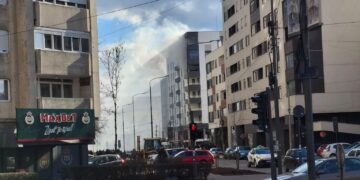 Požar na novoj još neuseljenoj stambenoj zgradi