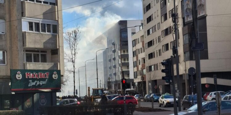 Požar na novoj još neuseljenoj stambenoj zgradi