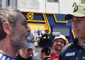 Dragan Gagi Jovanović i Beogradski sindikat uz studente na maršu do Bujanovca