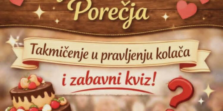 U Čukljeniku se u nedelju održava takmičenje u pripremi najlepših kolača Porečja