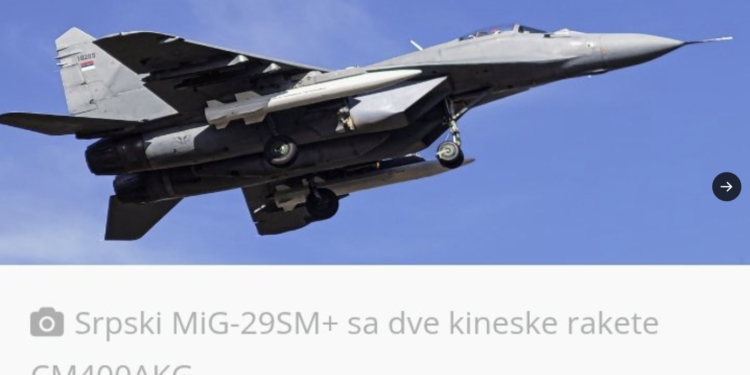 Kineske supersonične rakete na srpskim MiG-ovima: Da li se i ko to zapravo sprema za novi rat na Balkanu?