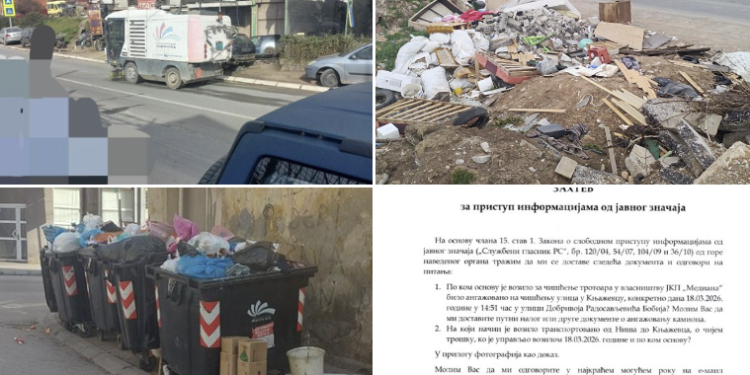 Niš u smeću, a vozila u Knjaževcu – pred izbore