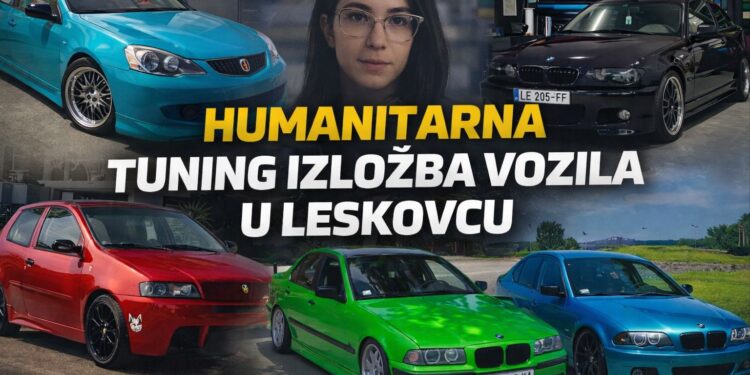 Humanitarna tuning izložba automobila u centru Leskovca za pomoć sugrađanki Ani Živković