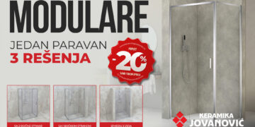 Keramika Jovanović donosi 20% popusta na Modulare tuš paravane: Savremeno kupatilo po meri vašeg prostora