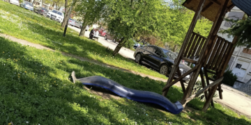 Vandalizam u Dubočici: Oštećen dečji tobogan, građani traže kamere i reakciju policije