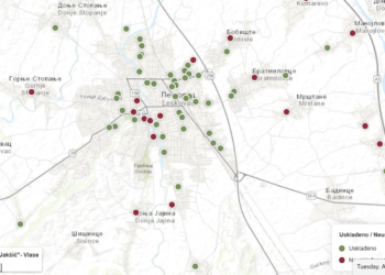 Tim 42 objavio mapu zagađivača: Evo ko je godinama kontinuirano trovao Leskovac – Desetine neusklađenih, a podataka za ovu godinu nema