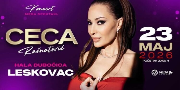 Rešetka ponovo deli karte za Cecin koncert! 10 dobitnika dobija po tri ulaznice