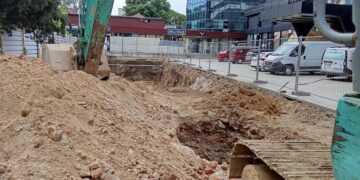 Hotel „Leskovac“ gradi garažu na nekoliko nivoa: Pripremni radovi u toku