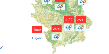 Narandžasti meteoalarm upaljen i za jug Srbije: Stižu oluje, grad i jak vetar