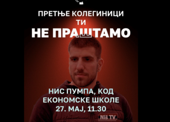 Studenti danas protestuju ispred Niš TV-a zbog gostovanja „ćaci studenta“
