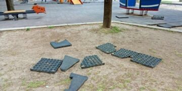 Ko uništava dečje igralište u centru Leskovca?