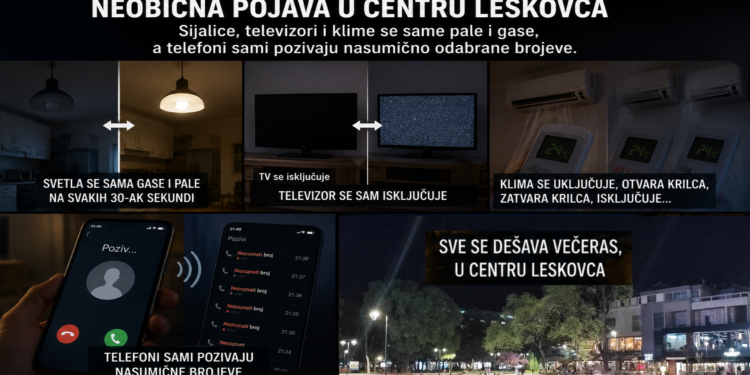 Televizori i svetla se gase i pale u ritmu, klime same rade, telefoni zovu ljude: Šta se dešava u centru Leskovca?!