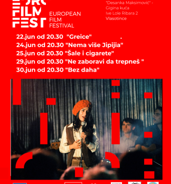 Evropski filmski festival stiže u Vlasotince: Pet besplatnih projekcija tokom juna