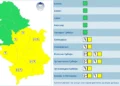 Novo upozorenje na nevreme: Jug i jugoistok Srbije na udaru pljuskova, grmljavine i grada