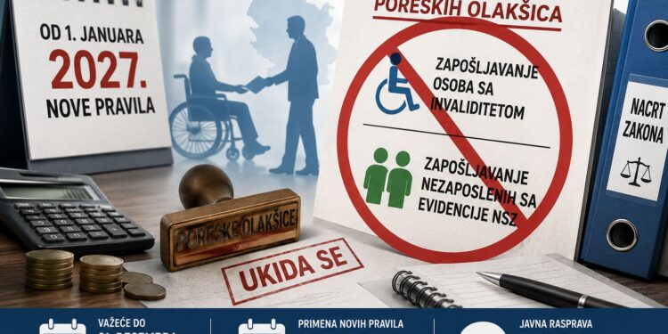 Bez olakšica za poslodavce koji zapošljavaju osobe sa invaliditetom i lica sa evidencije